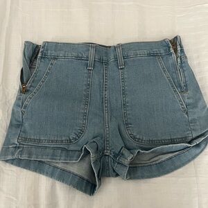 Levi’s Side Zip Denim Blue Women's Shorts